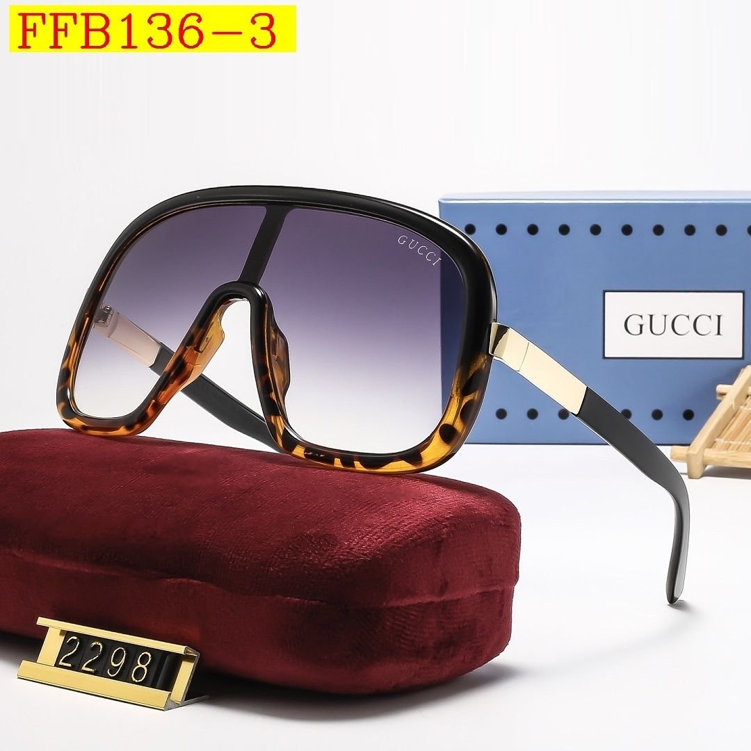 Gucci - Oversized Sunglasses with box in 7 Colors - Image 4