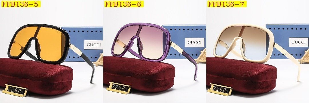 Gucci - Oversized Sunglasses with box in 7 Colors - Image 12
