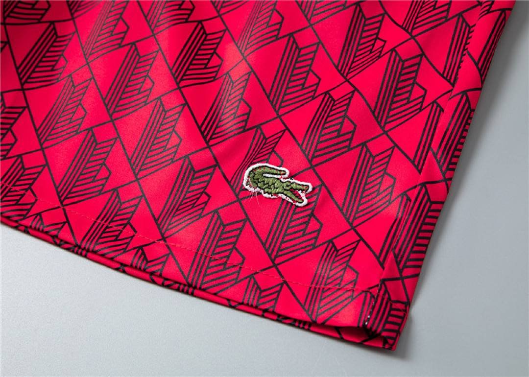 Lacoste - Men's Red Swimming Trunks - Image 4