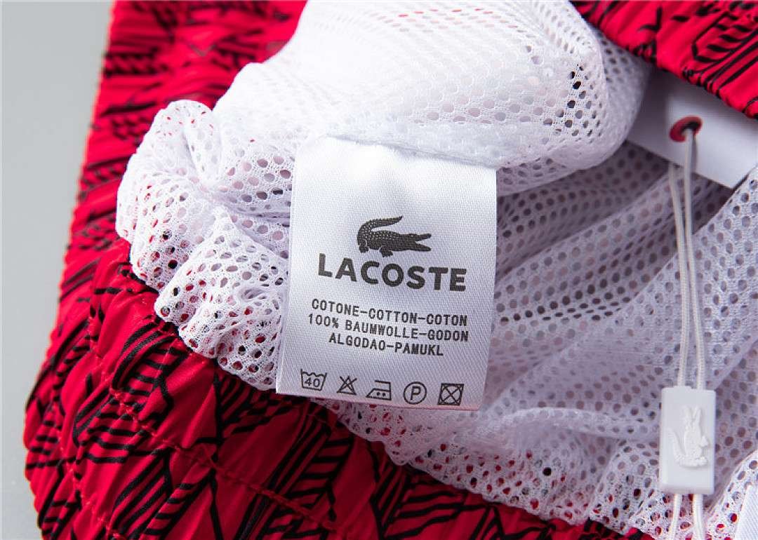 Lacoste - Men's Red Swimming Trunks - Image 11