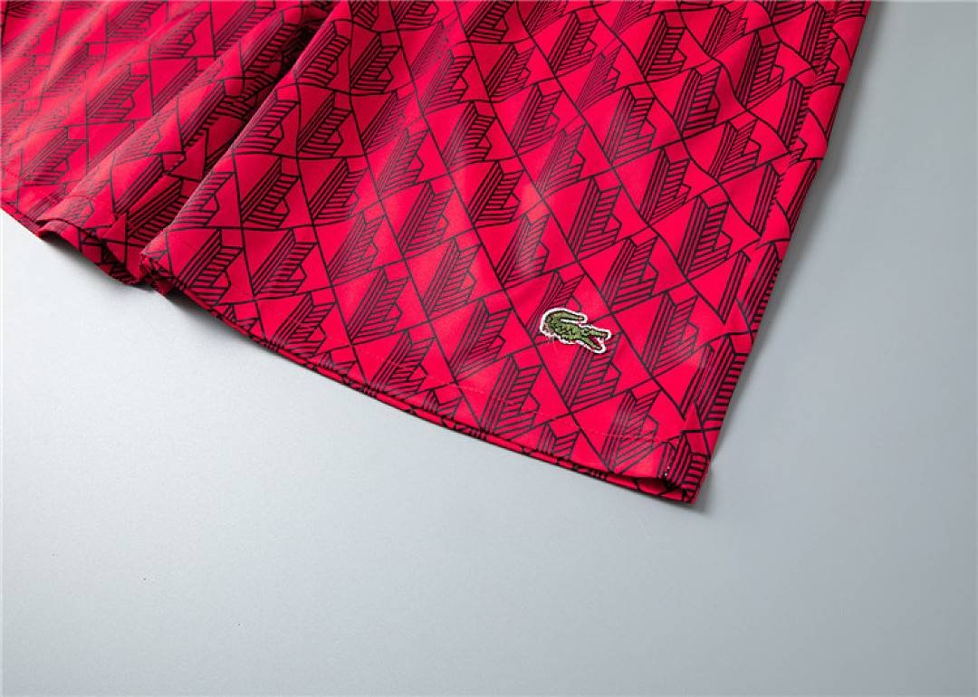 Lacoste - Men's Red Swimming Trunks - Image 14