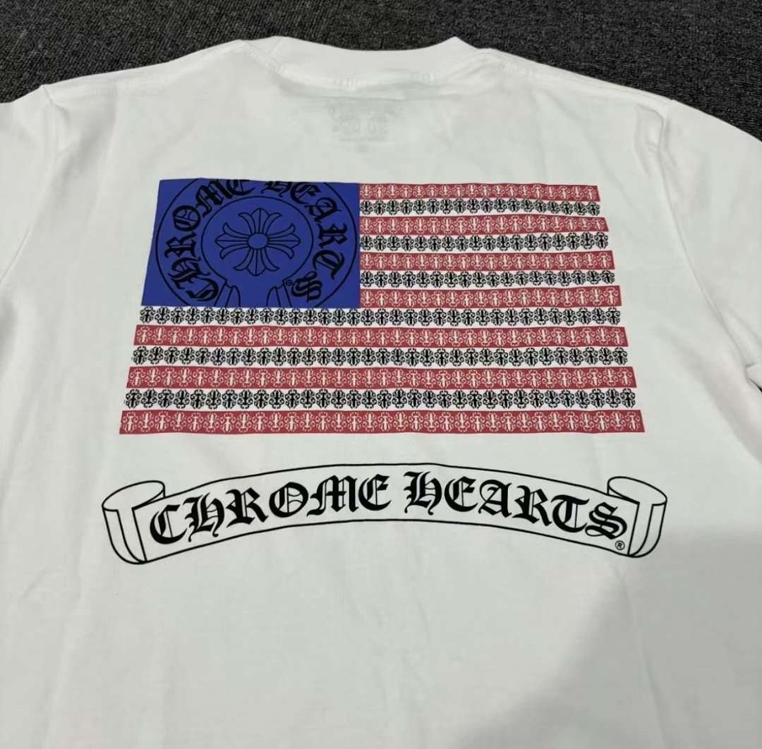 Chrome Hearts - Stars and Stripes American Flag T-Shirts in 6 Versions - Image 8