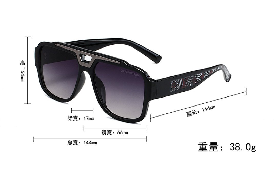 Louis Vuitton - Oversized Aviator Sunglasses in 5 Colors – Bild 19
