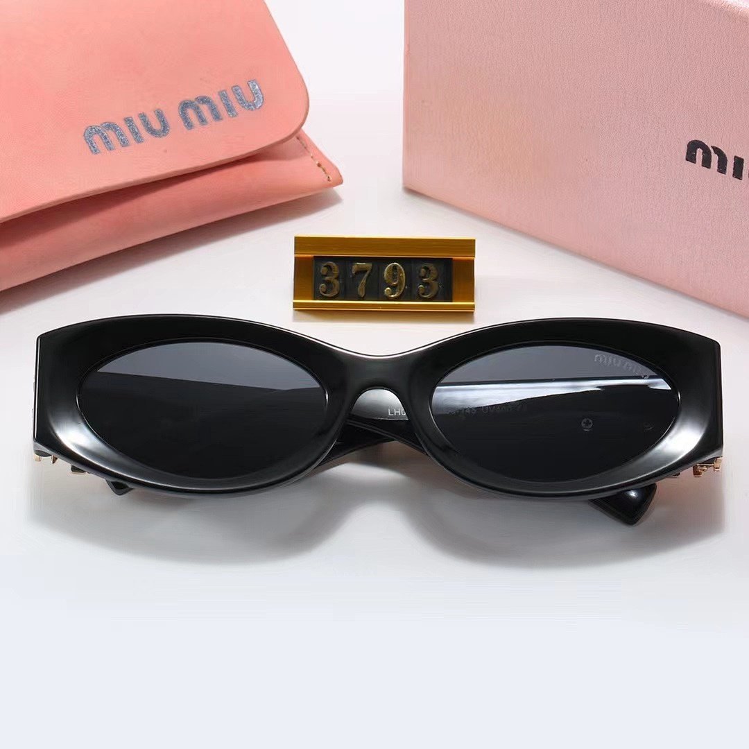 Miu Miu - Oval Frame Sunglasses in 5 Colors