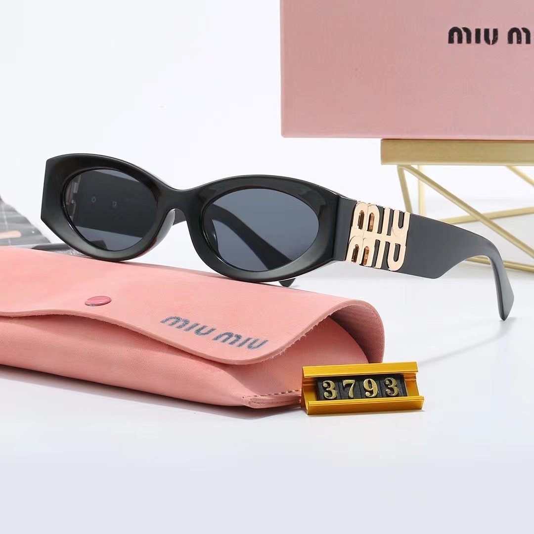 Miu Miu - Oval Frame Sunglasses in 5 Colors – Image 5