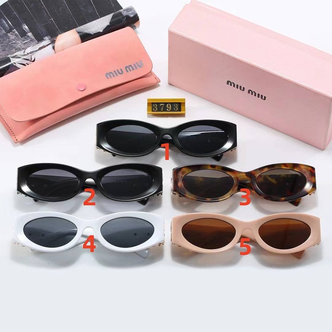 Miu Miu - Oval Frame Sunglasses in 5 Colors – Image 10