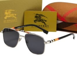 Burberry - Square Aviator Sunglasses in 5 Colors
