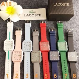 Lacoste - 12.12 Studio Rectagular Wristwatch in 8 Colors