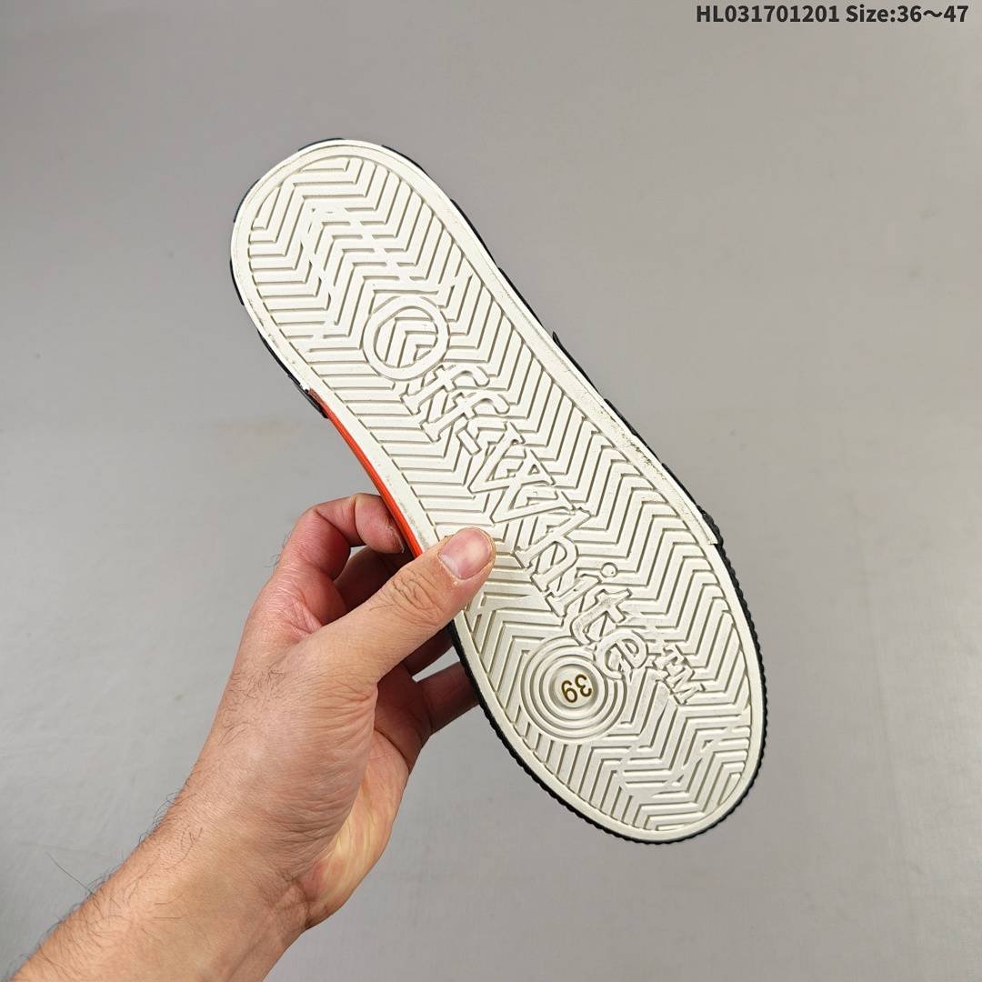 Off White - Vulcanized Striped Low Top Sneakers in 12 Colors - Imagen 15