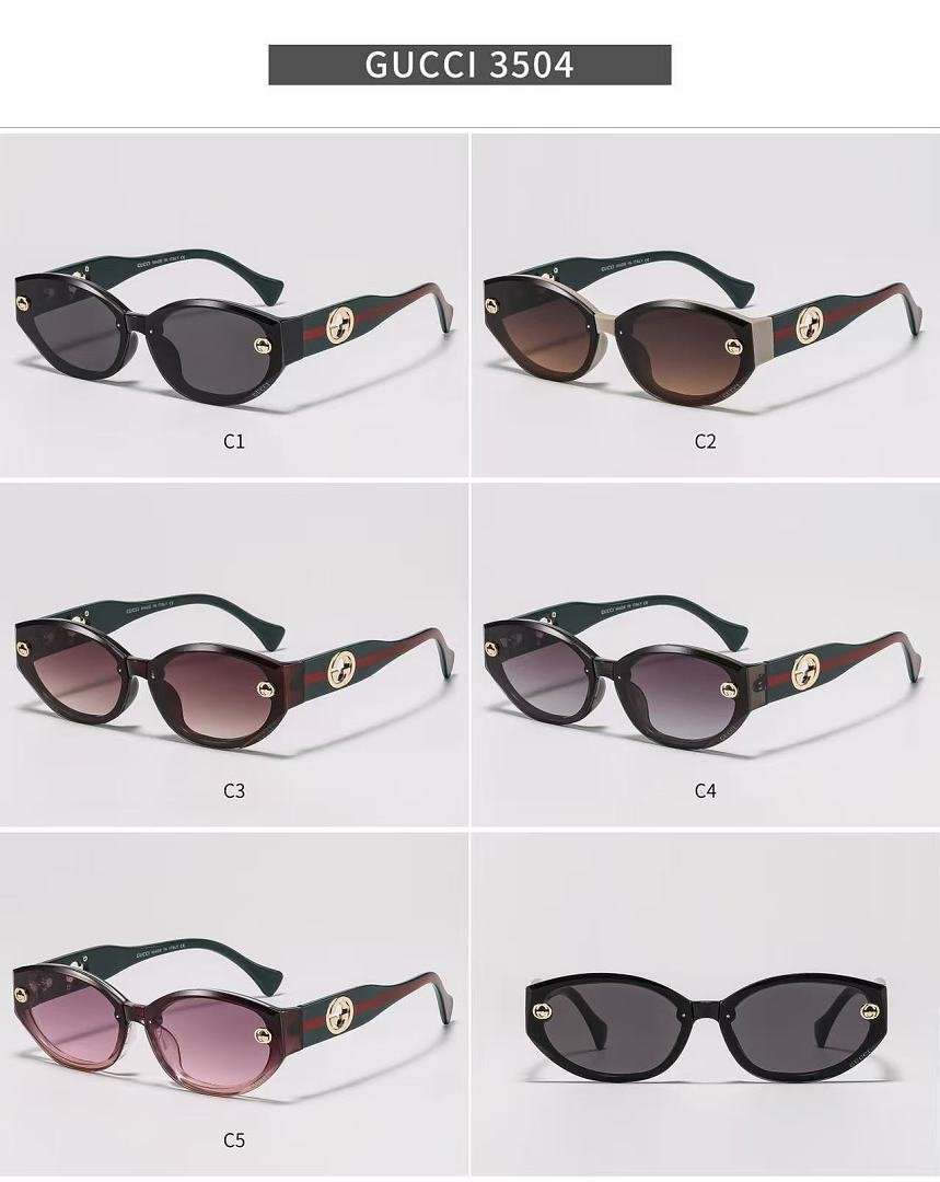 Gucci - Oval Sunglasses with box in 5 Colors – Image 6