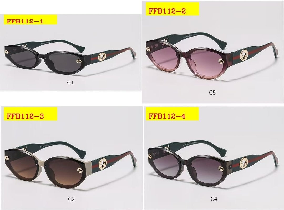 Gucci - Oval Sunglasses with box in 5 Colors – Image 8