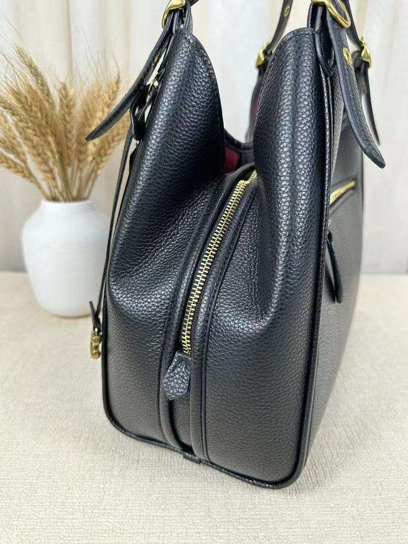 Coach - Pebbled Leather Hobo Shoulder Bag in 3 Colors – Image 6