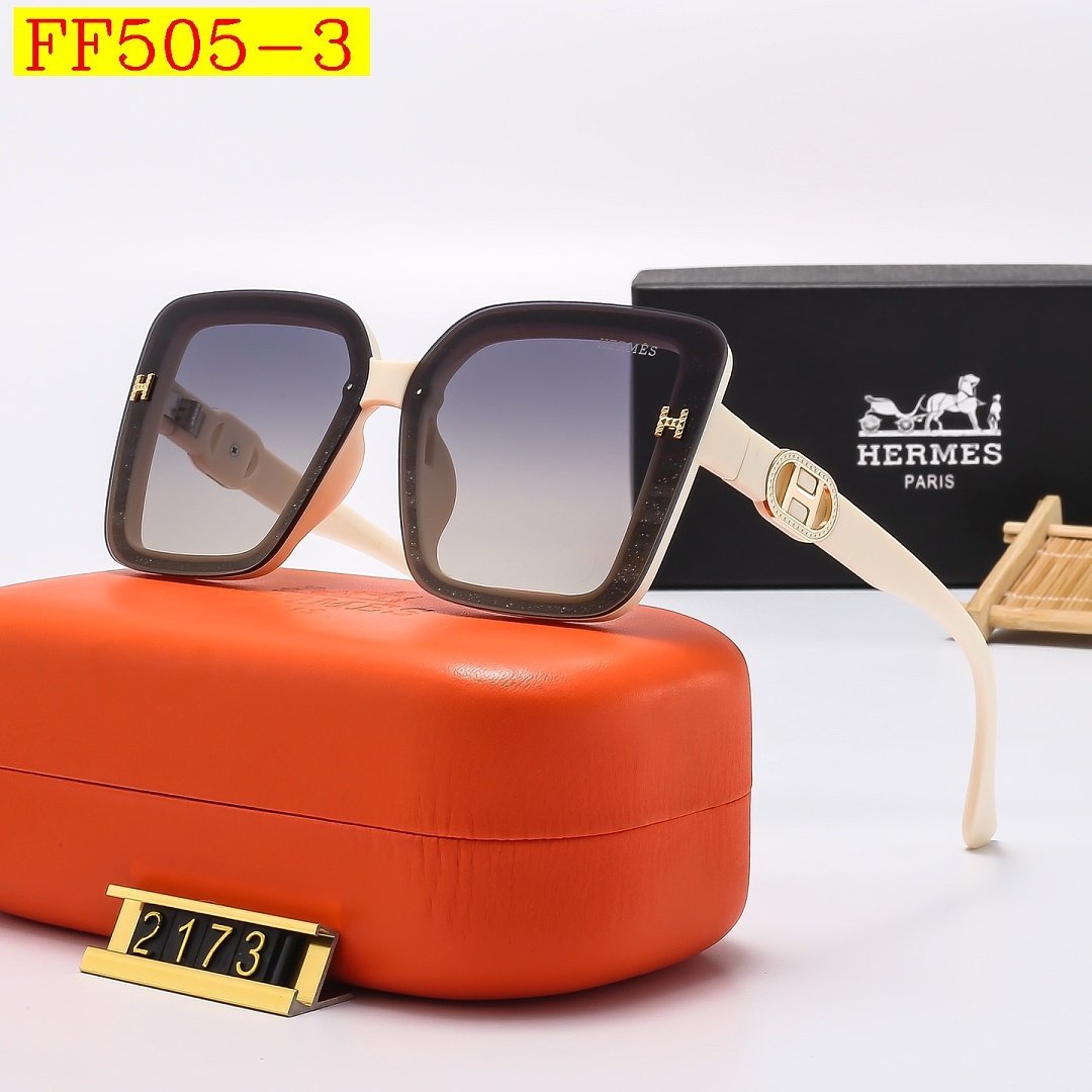 Hermes - Oversized Women's Sunglassess With Box in 4 Colors - Image 4