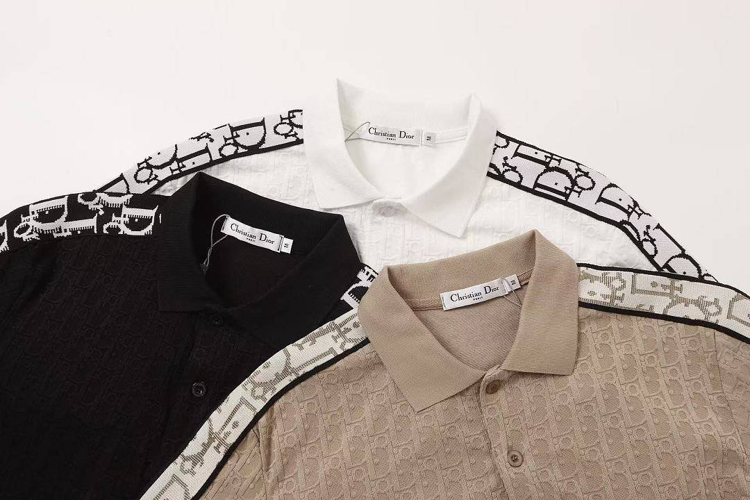 Dior - Monogram Jacquard Polo Shirt in 3 Colors – Bild 5
