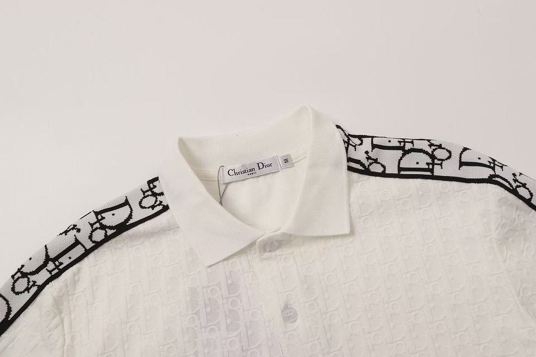 Dior - Monogram Jacquard Polo Shirt in 3 Colors – Bild 18