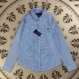 Ralph Lauren -  Striped Long Sleeve Shirt in 2 Variations