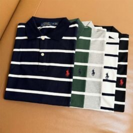 Ralph Lauren - Striped Polo Shirt in 8 Colors