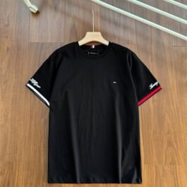 Tommy Hilfiger - Embroidered Sleeve Logo T-Shirt in 4 Colors