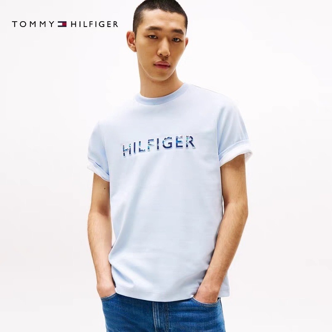 Tommy Hilfiger - T-Shirt à Col Rond en 59 Coloris – Image 64