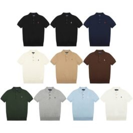 Ralph Lauren - Knitted Polo Shirts in 10 Colors