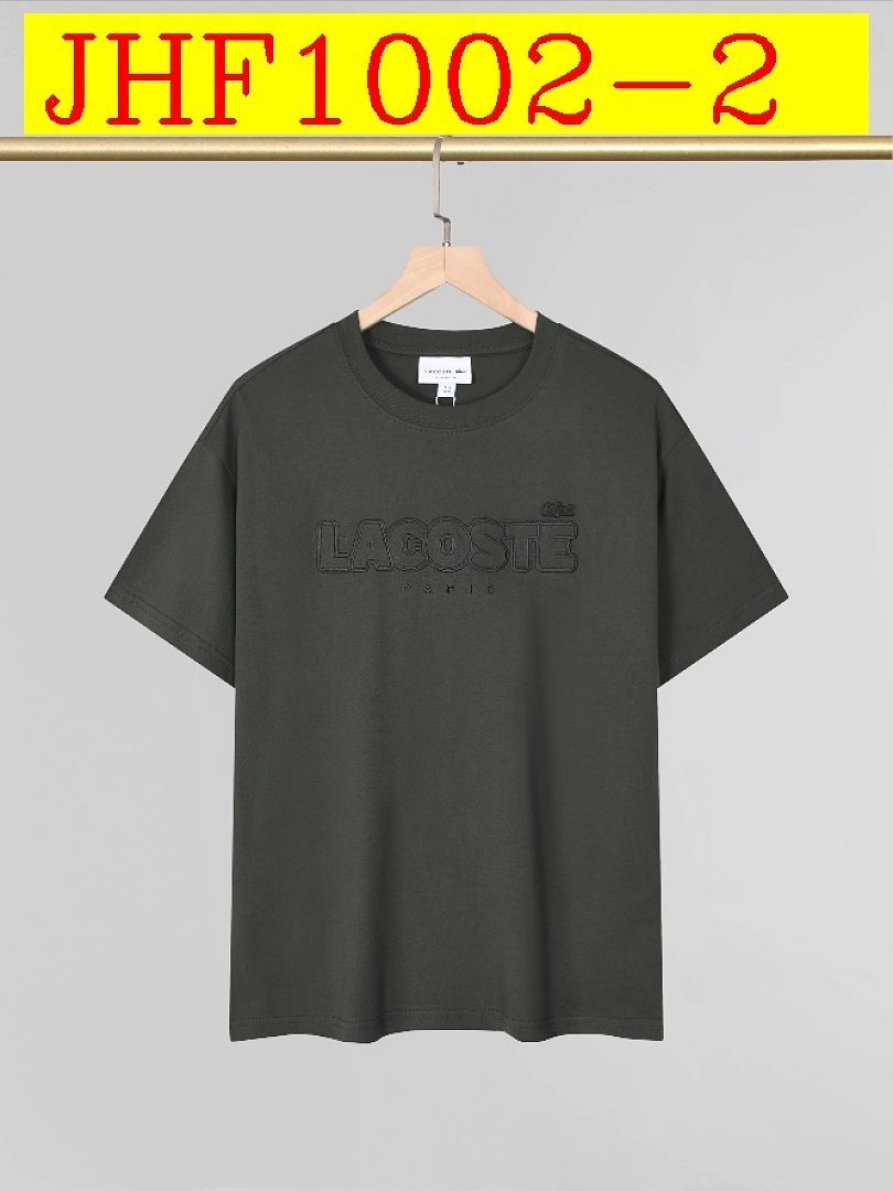 Lacoste - Crew Neck T-Shirt with Embossed Logo in 9 Colors – Bild 2