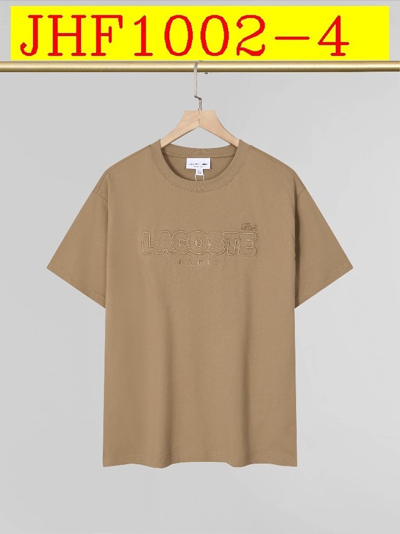 Lacoste - Crew Neck T-Shirt with Embossed Logo in 9 Colors – Bild 4