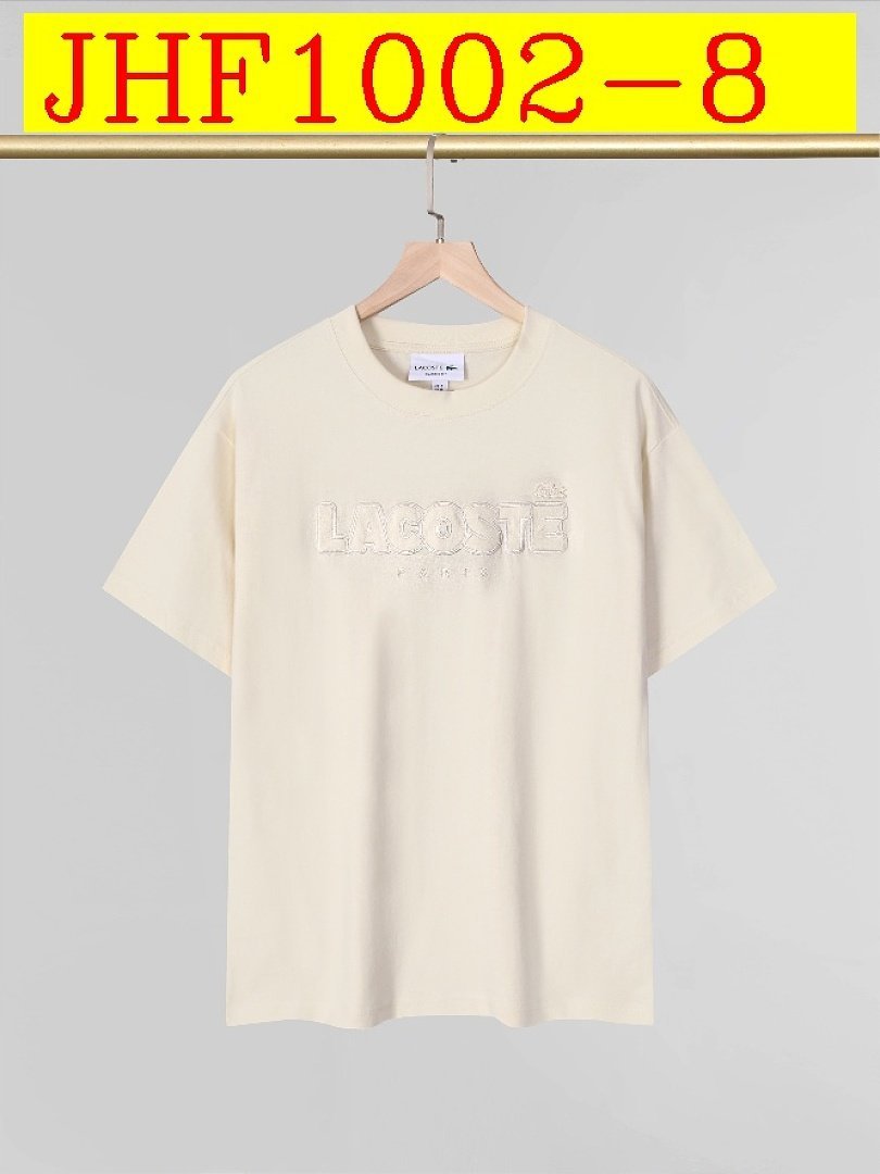 Lacoste - Crew Neck T-Shirt with Embossed Logo in 9 Colors – Bild 8