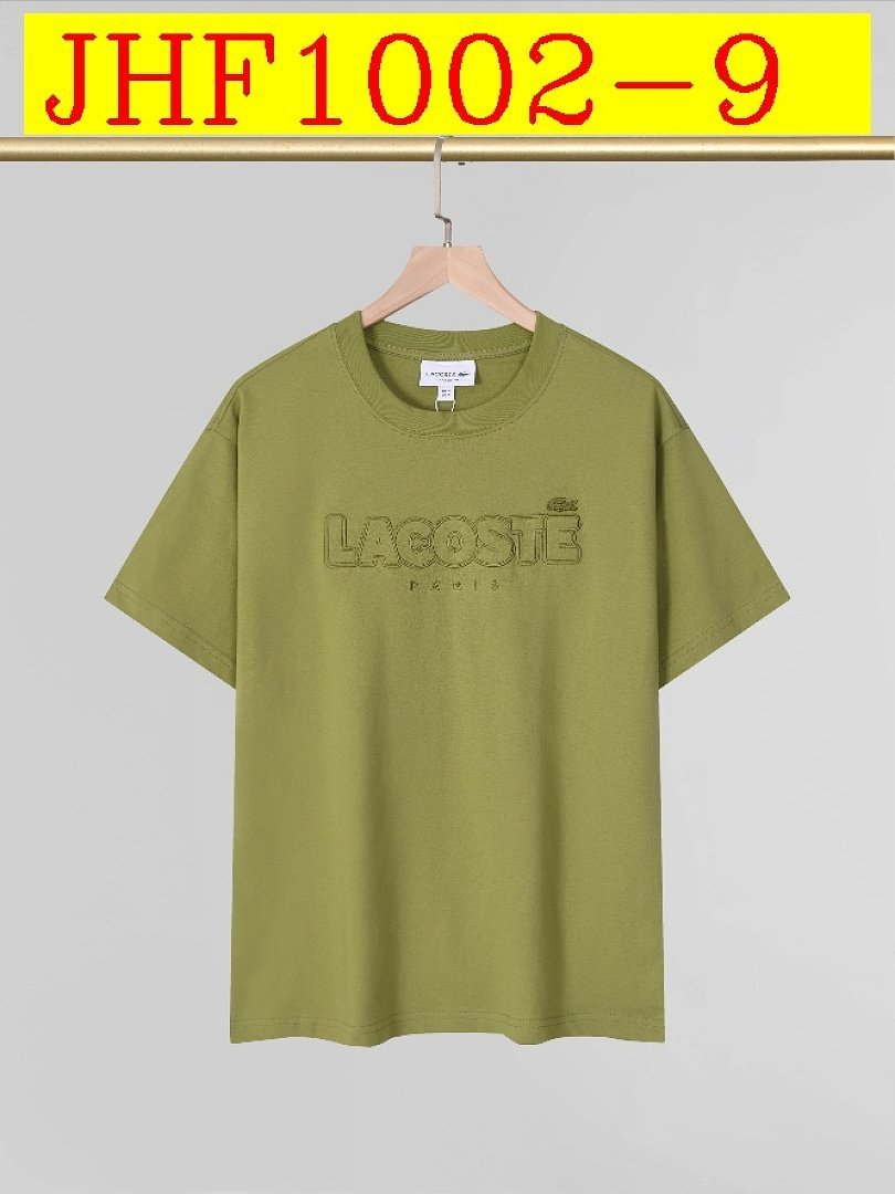 Lacoste - Crew Neck T-Shirt with Embossed Logo in 9 Colors – Bild 9