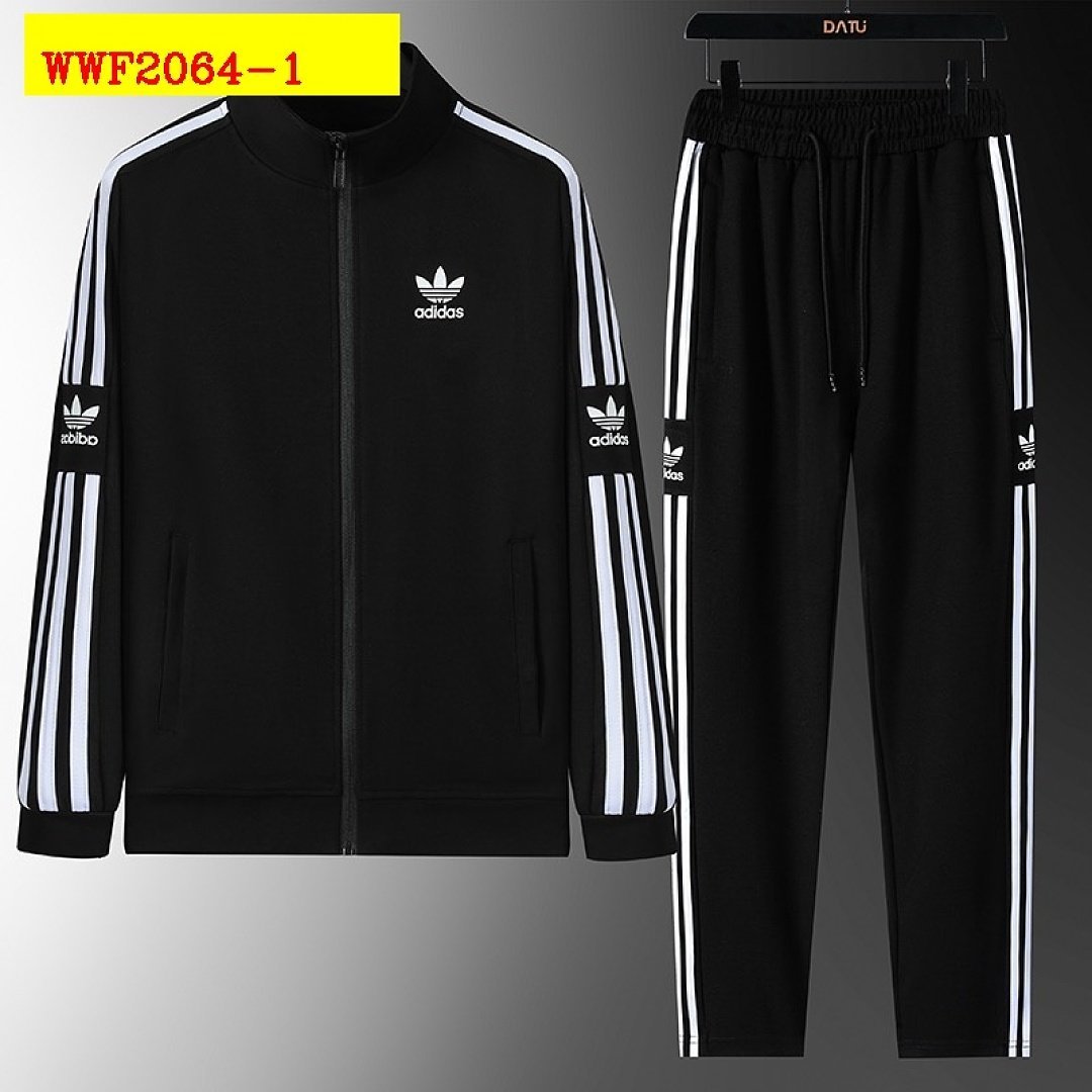Adidas - Originals Three-Stripe Track Jacket and Pants Set – Image 7