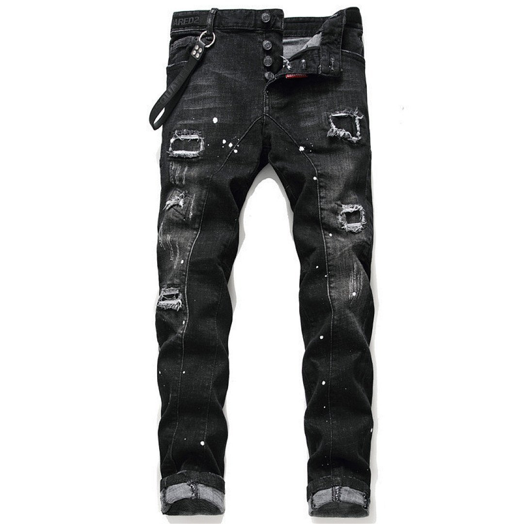 DSquared - Distressed Ripped Denim Jeans