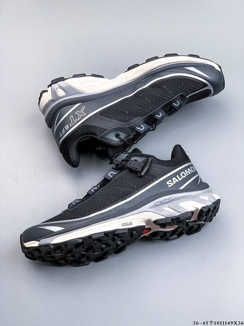 Salomon - XT-6 FT Black Ebony Silver Metallic Trainers - Image 2