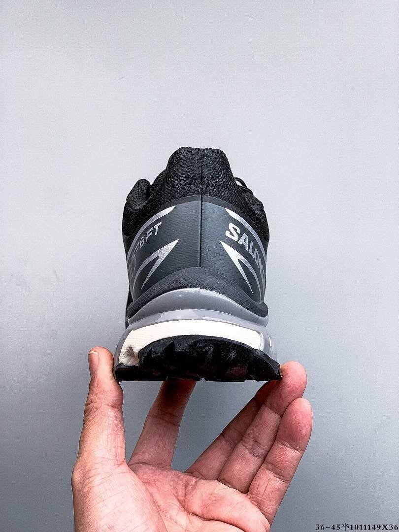 Salomon - XT-6 FT Black Ebony Silver Metallic Trainers - Image 3
