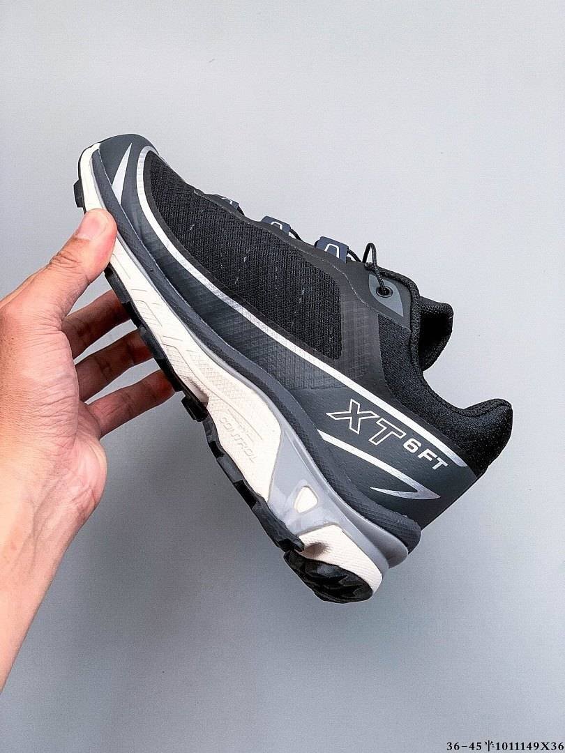 Salomon - XT-6 FT Black Ebony Silver Metallic Trainers - Image 6