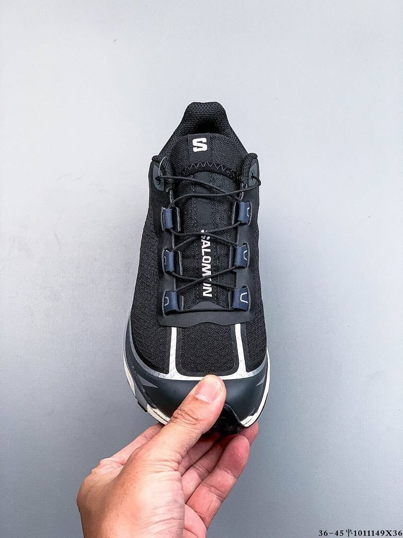 Salomon - XT-6 FT Black Ebony Silver Metallic Trainers - Image 7