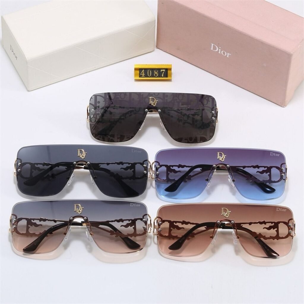 Dior - Oversized Shield Zonnebrillen in 5 Kleuren