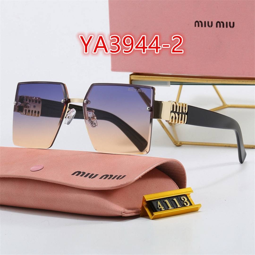 Miu Miu - Übergroße quadratische Sonnenbrille mit Fade-Linsen-Farbverlauf in 5 Farben – Bild 3