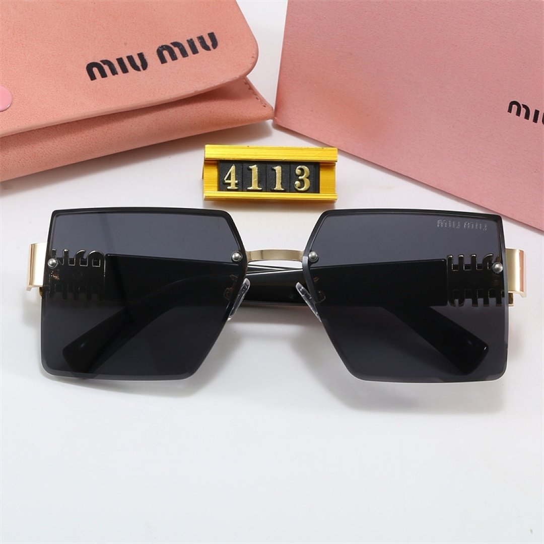 Miu Miu - Übergroße quadratische Sonnenbrille mit Fade-Linsen-Farbverlauf in 5 Farben – Bild 7