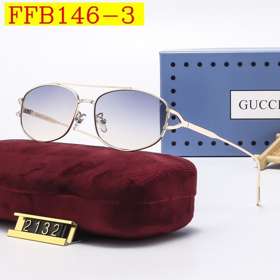Gucci - Schlanke Metallrahmen mit Gradient-Gläsern Sonnenbrille in 7 Farben – Bild 4