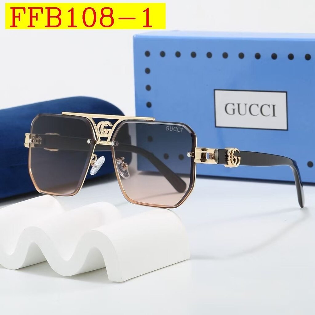 Gucci - Squared Frame Sunglasses with box in 8 Colors