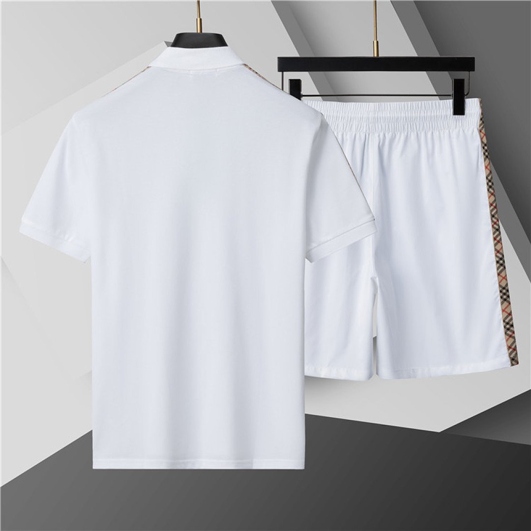 Burberry – Set of Men’s White Shorts and Polo Shirt - Image 10