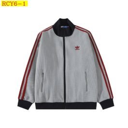 Adidas - Mesh Track Jacket with Tonal Side Stripes in 2 Colors