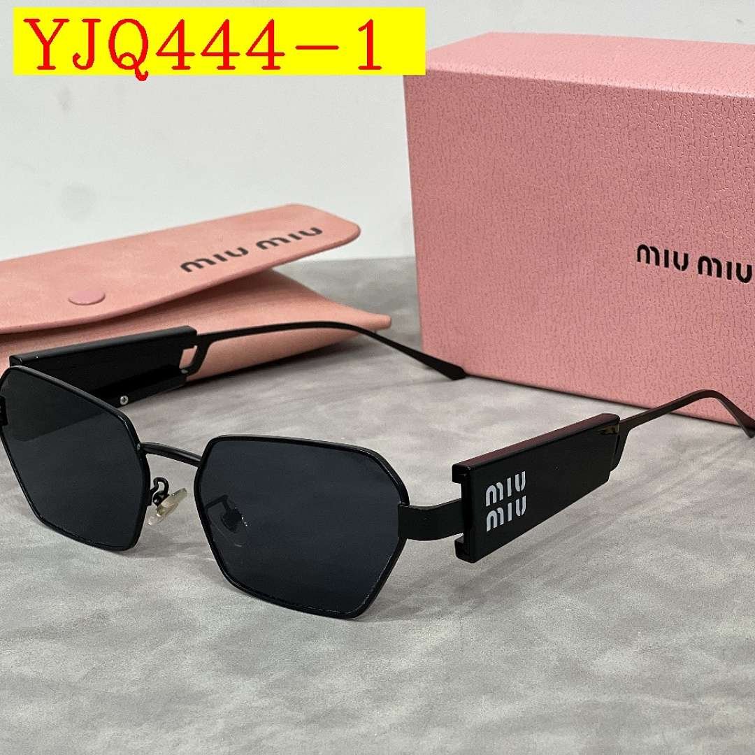 Miu Miu – Lunettes de soleil à monture hexagonale avec boîte en 6 coloris – Image 2