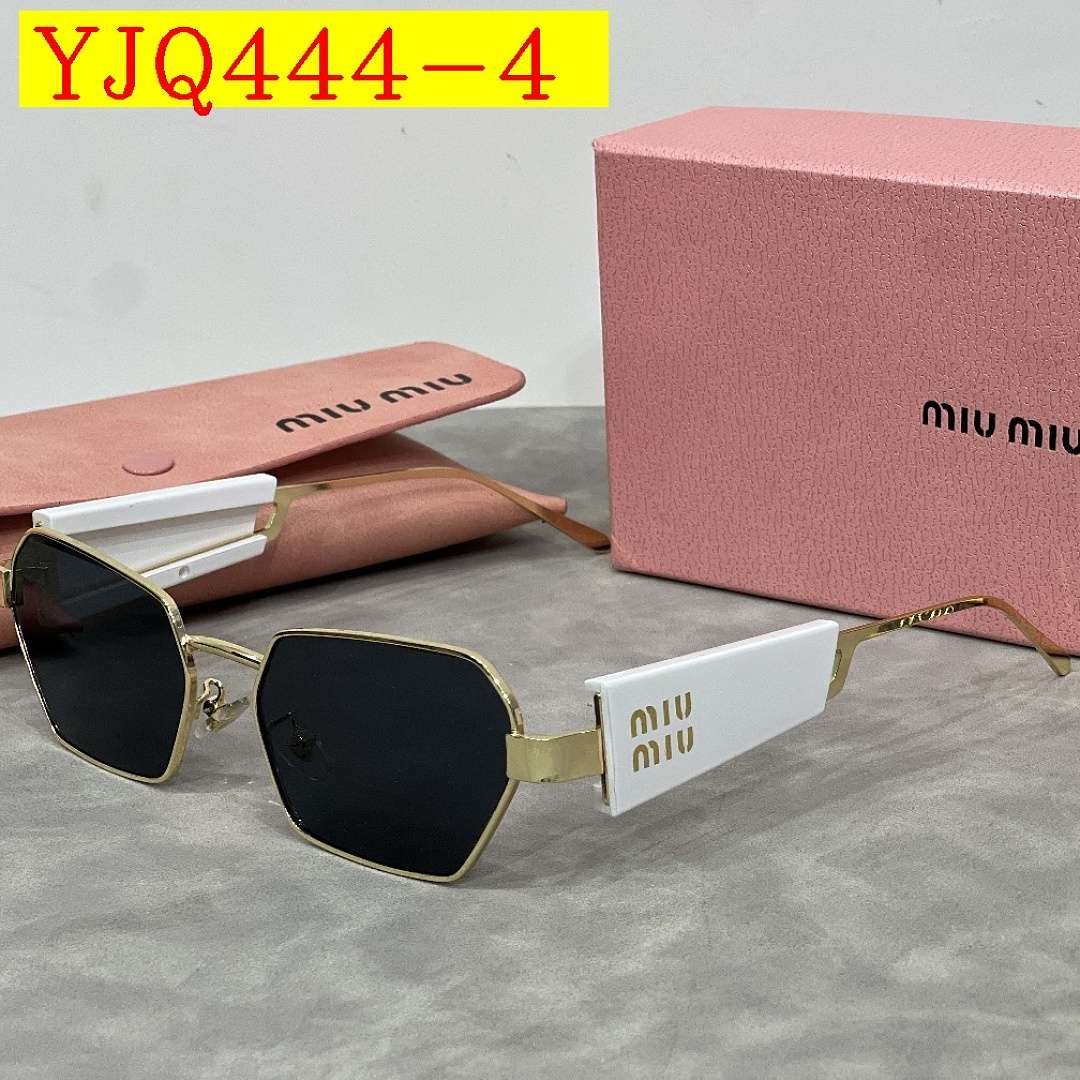 Miu Miu – Lunettes de soleil à monture hexagonale avec boîte en 6 coloris – Image 5
