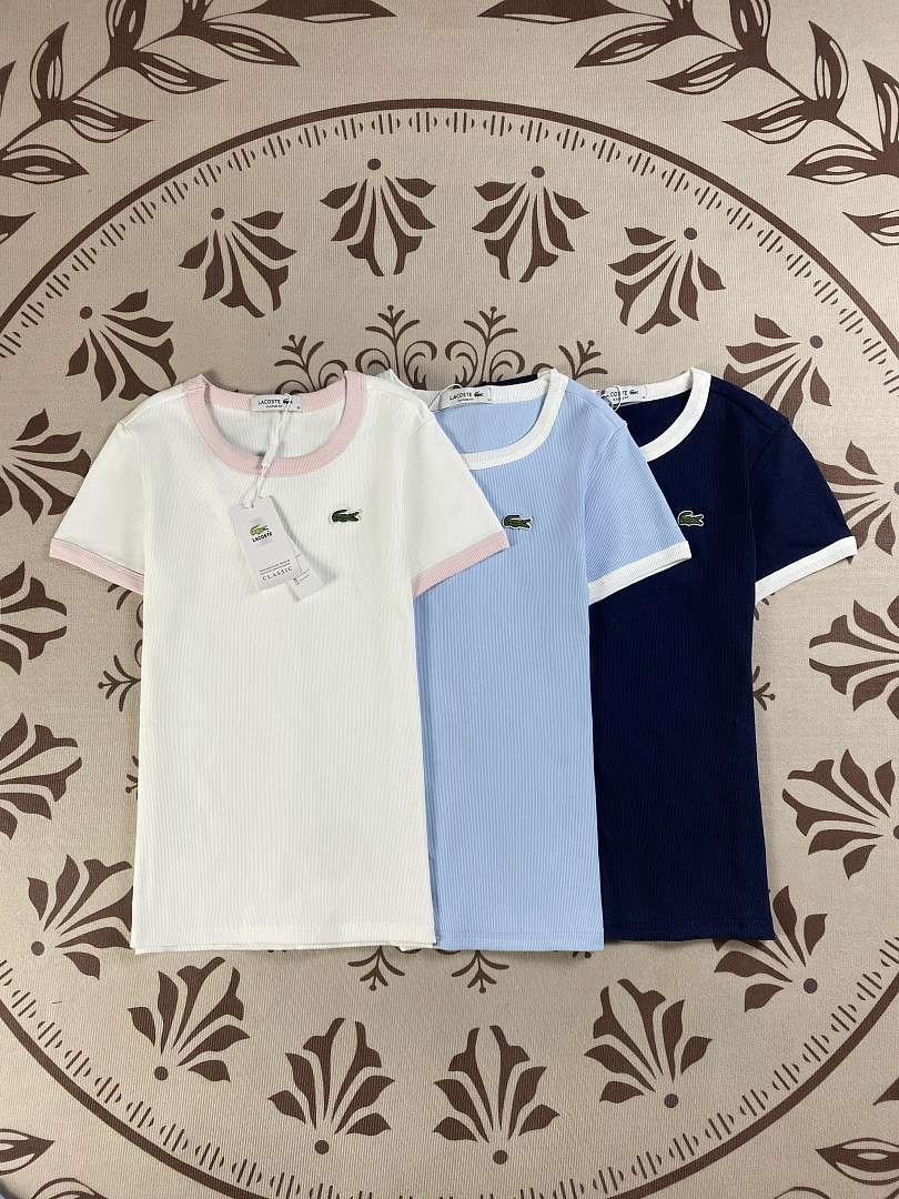 Lacoste - T-Shirt Donna Cotone in 3 Colori - immagine 6