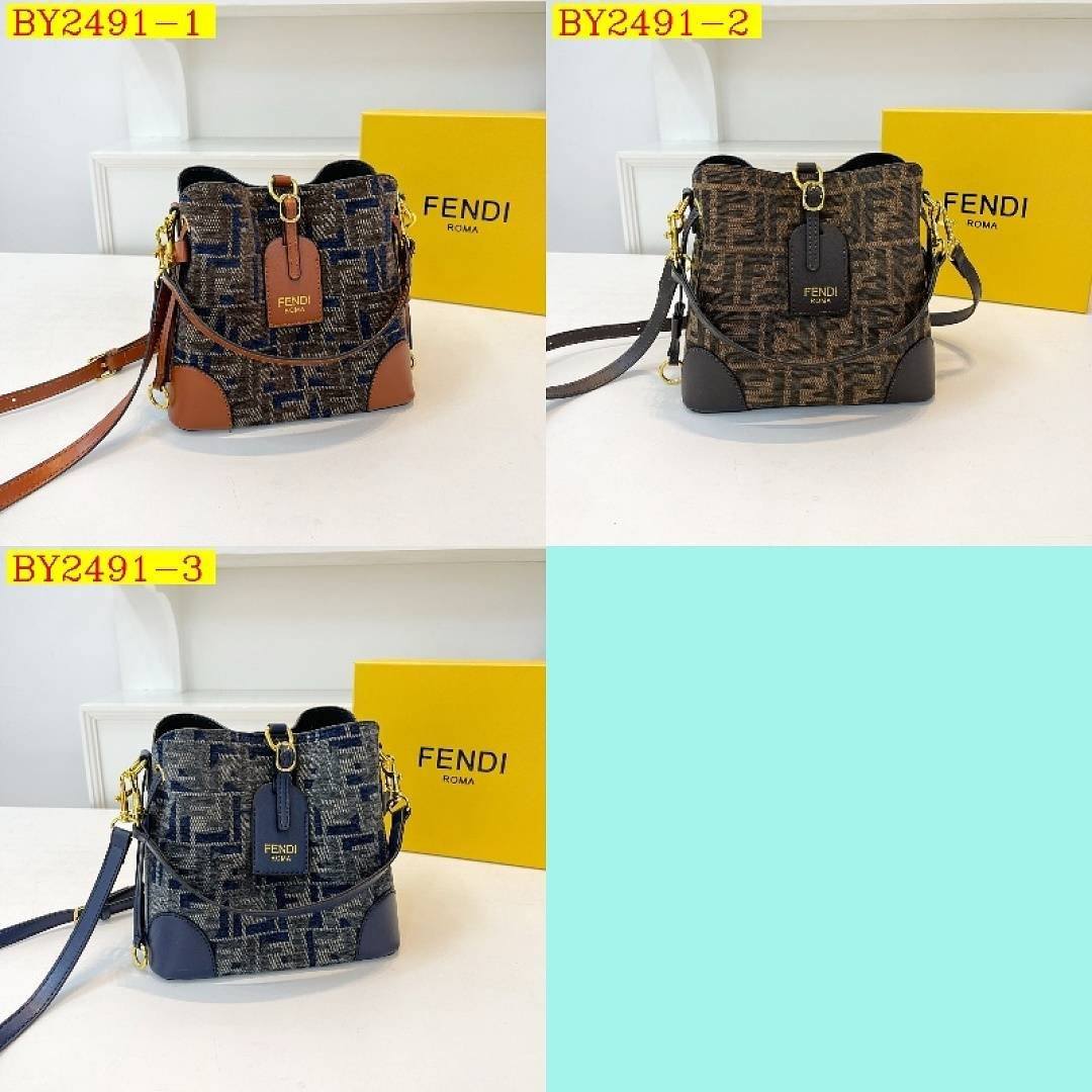 Fendi - Shoulder Bucket Bag size 21X19X12 cm in 3 Colors - Image 9
