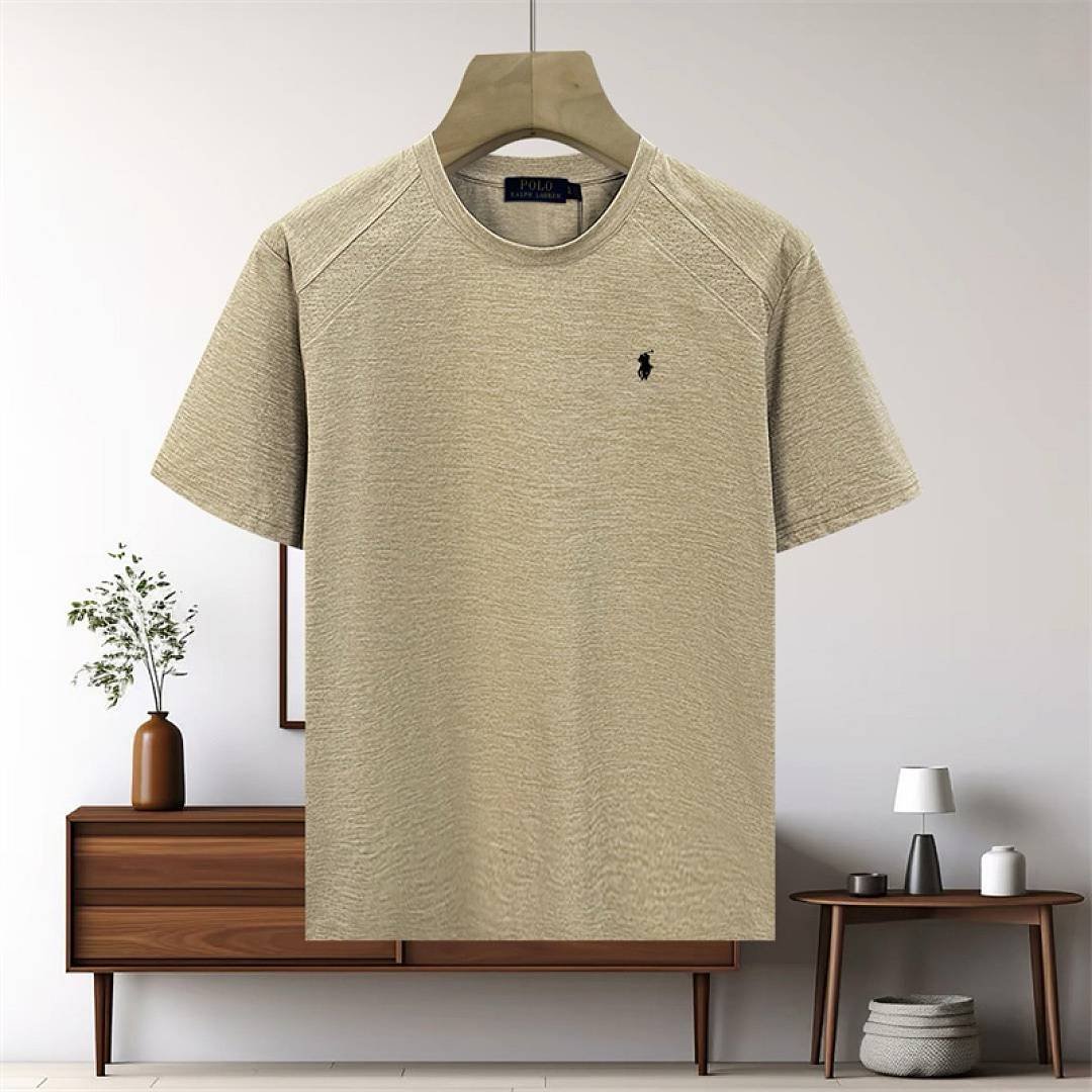 Ralph Lauren - Textured Knit Crewneck T-shirt in 5 Colors - Image 8