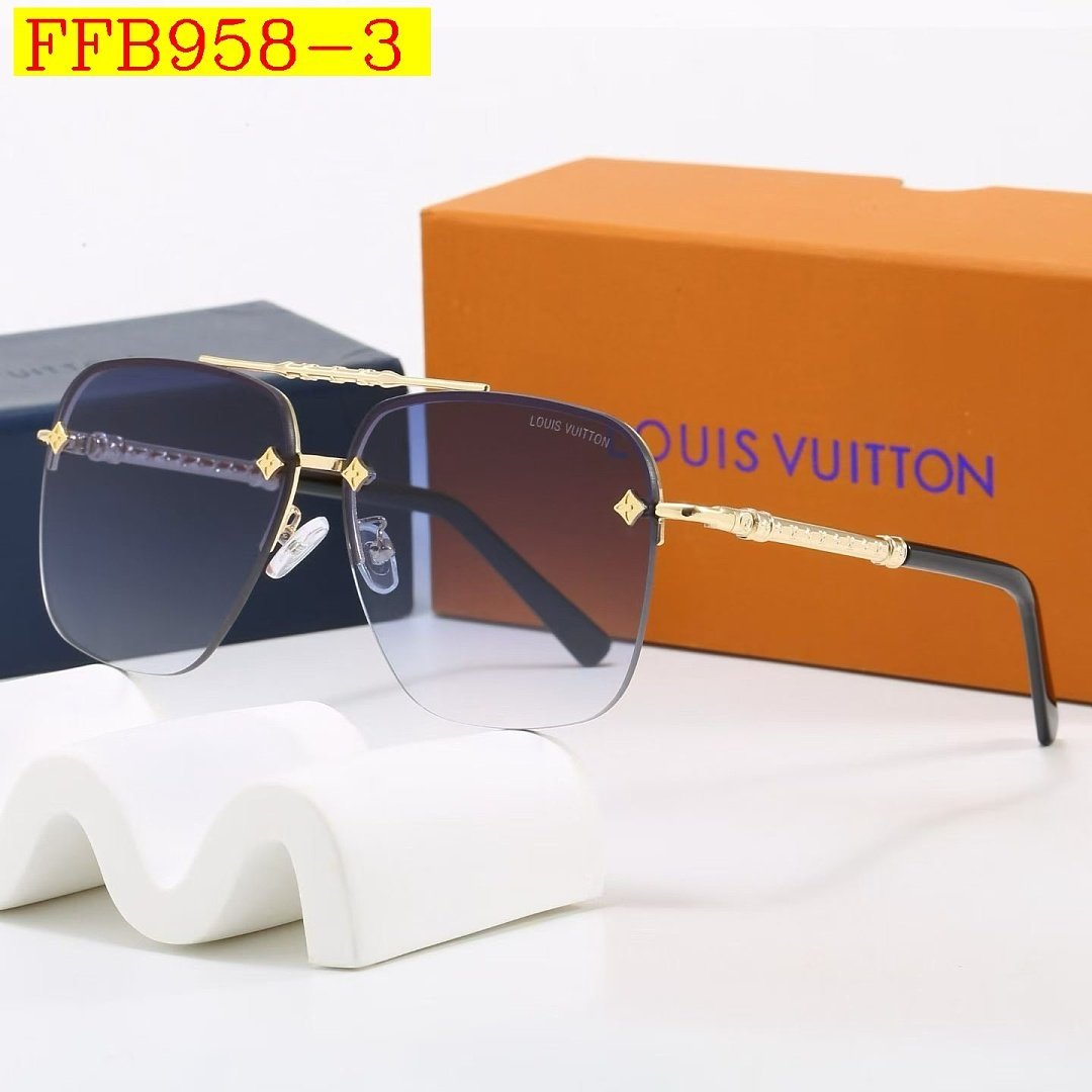 Louis Vuitton - Rimless Sunglassess with box in 7 Colors - Image 4