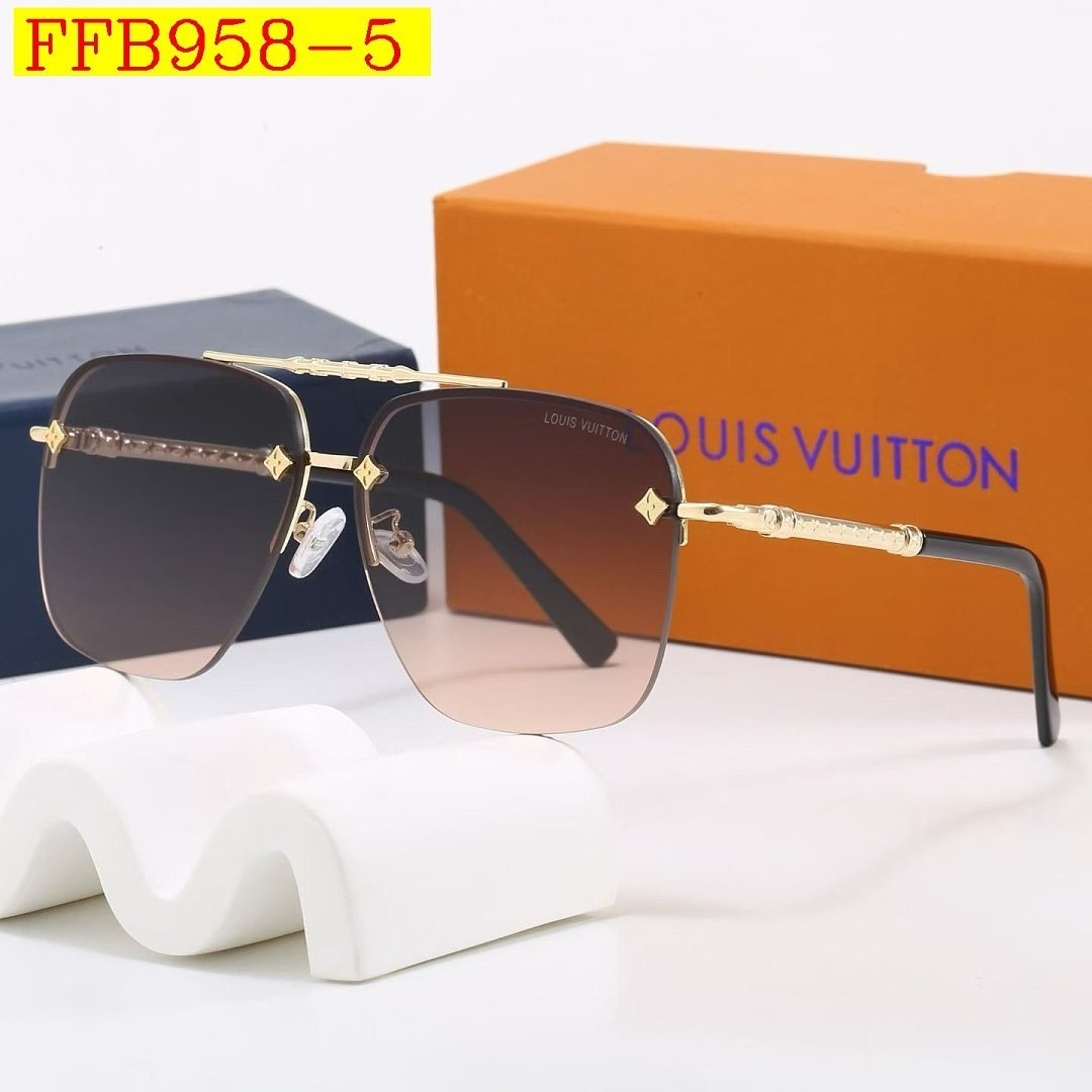Louis Vuitton - Rimless Sunglassess with box in 7 Colors - Image 6