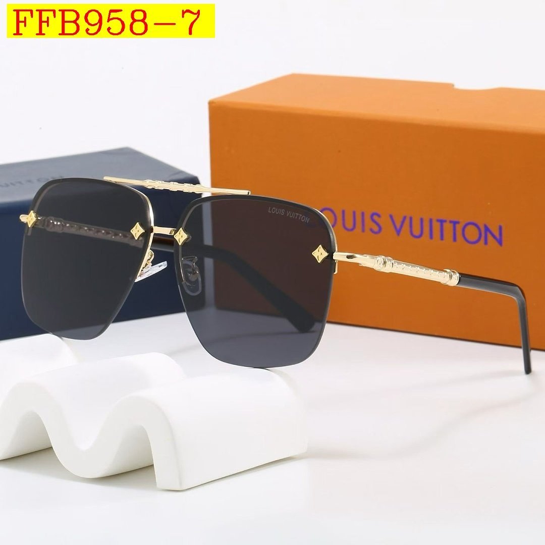 Louis Vuitton - Rimless Sunglassess with box in 7 Colors - Image 8
