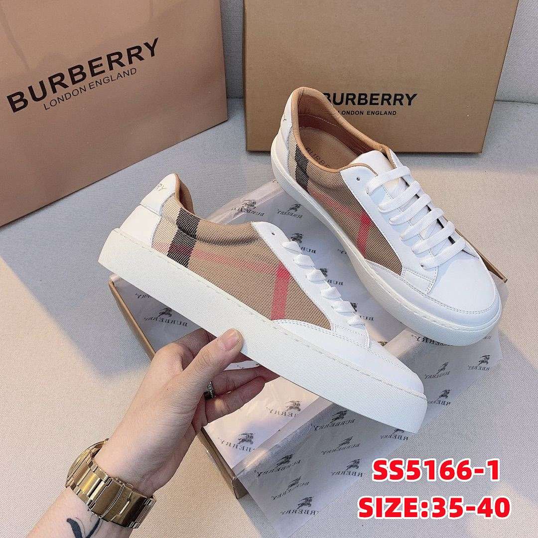 Burberry - Check Canvas Sneakers in 7 Colors